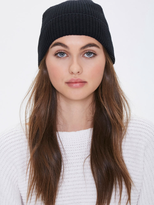 Recycled Rib-knit Beanie