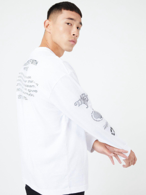 Hoffman Long Sleeve - White Re-use