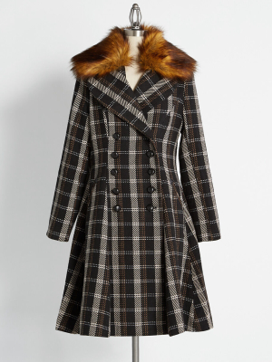 Margot To The T. Plaid Coat