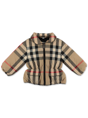 Burberry Kids Vintage Check Print Puffer Jacket