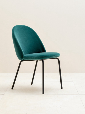 Iola Armchair: Metal Base