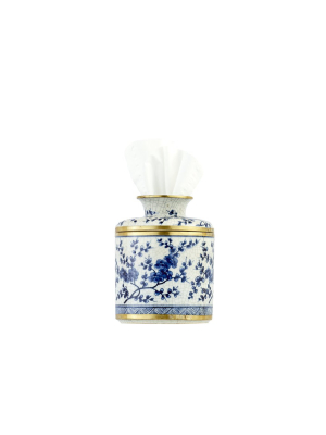 Blue & White Porcelain Tissue Holder