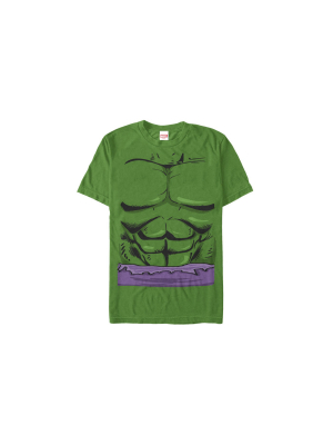 Men's Marvel Halloween Hulk Classic Costume T-shirt