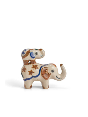 Tonalá Mexican Pottery Elephants