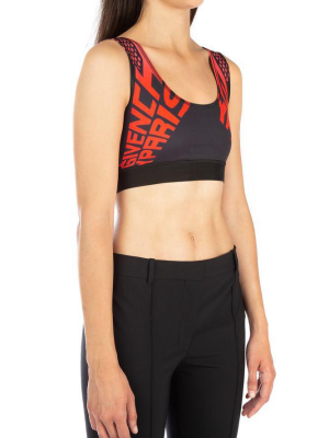 Givenchy Logo Print Sports Bra