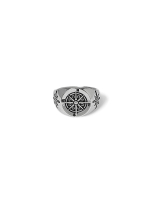 Silver Compass Ring*