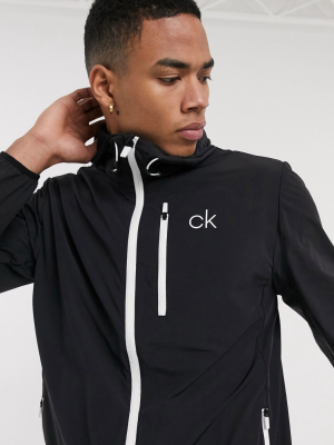 Calvin Klein Golf 24/7 Ultrlight Jacket In Black