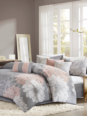 Jane Floral Print Comforter Set