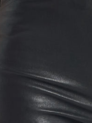 Black Leather Culotte Pants