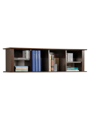 Wall Mounted Desk Hutch Espresso - Prepac