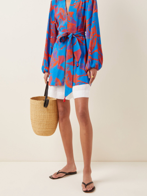 Solana Printed Jersey Kimono