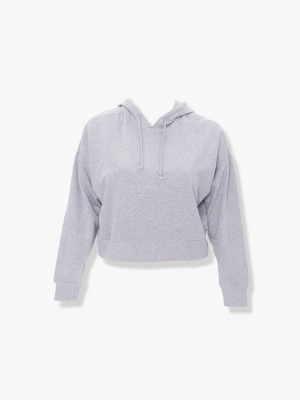 Plus Size Dropped-shoulder Hoodie