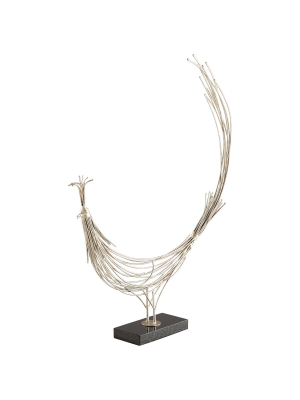 Racket Tailed Sculpture