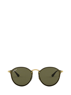 Ray-ban Blaze Round Frame Polarised Sunglasses