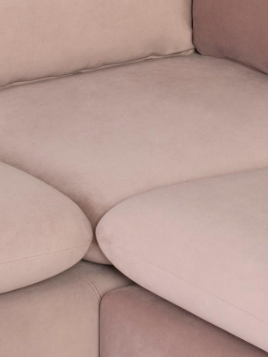 Nuevo Anders L Sectional Sofa - Blush