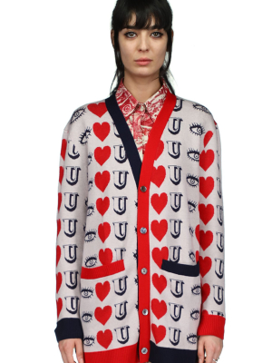 'eye Love U' Cardigan