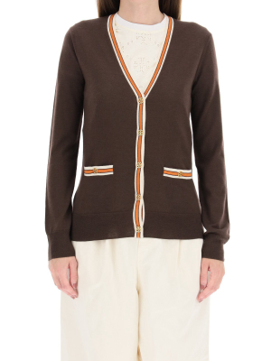 Tory Burch Madeline Color Block Cardigan