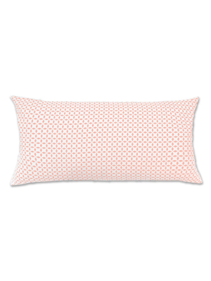 The Coral Morning Glory Throw Pillow