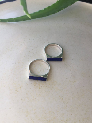 Lapis Bar Ring