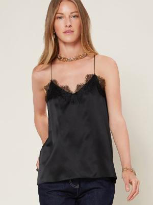 Silk Scallop Lace Cami Top