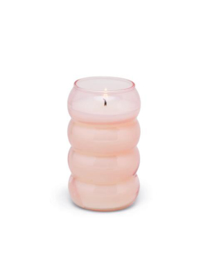 Pink Bubble Glass Candle - Patchouli & Pear