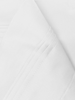 Blue Nile Mills Solid 650-thread Count Pillowcase Set, King, White