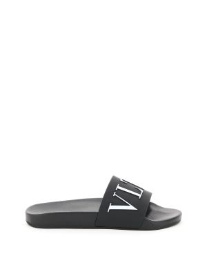 Valentino Vltn Slide Sandals