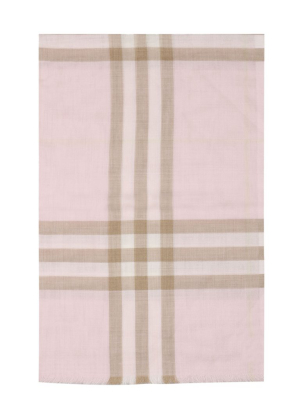 Burberry Fringed Check Scarf