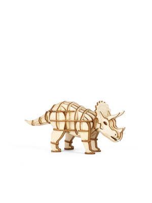 Triceratops 3d Wooden Puzzle