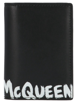 Alexander Mcqueen Graffiti Logo Cardholder