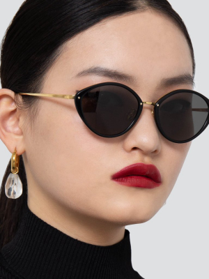 Lucy Cat Eye Sunglasses In Black