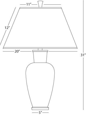 Beaux Arts Urn Table Lamp In Various Finishes And Shades