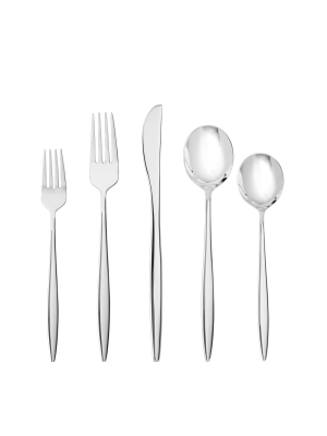 20pc Stainless Steel Constantin Silverware Set - Fortessa Tableware Solutions