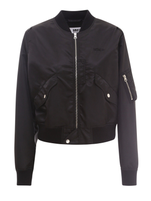 Mm6 Maison Margiela Cropped Bomber Jacket