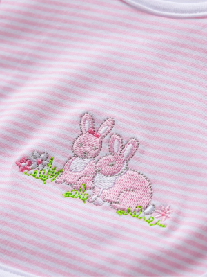 Baby Bunnies Bib & Burp Set