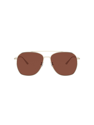 Ellerston Gold-tone Aviator Sunglasses