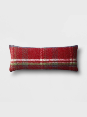 Holiday Oversized Faux Mohair Plaid Throw Pillow - Threshold™