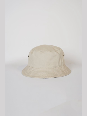 Cotton Bucket Hat Beige