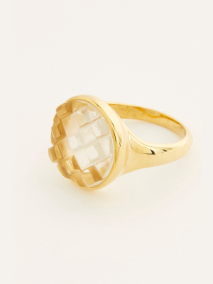 Jacqueline Rose Carved Quartz Ring