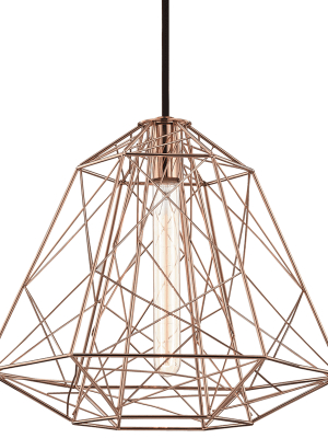 Ani 1 Light Pendant - Polished Copper