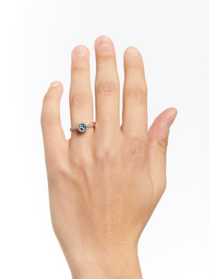 Mass - Sterling Silver Blue Topaz Cobble Ring