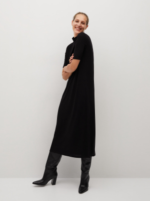 Ribbed Jersey Dress