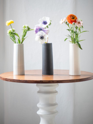 Bloom Porcelain Vase - Mica Black