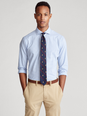 Classic Fit Plaid Poplin Shirt