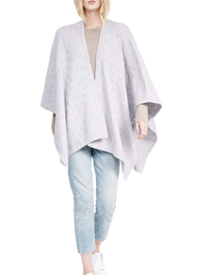 Unisex Trimmed Wool And Cashmere Wrap