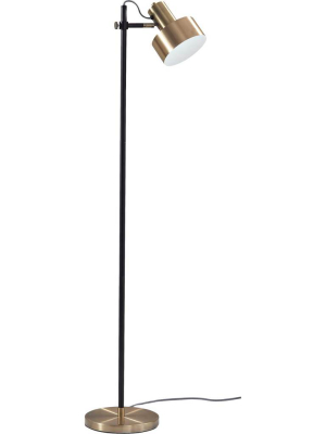 Clamart Floor Lamp Brass/black