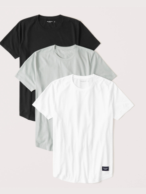 3-pack Curved Hem Tee