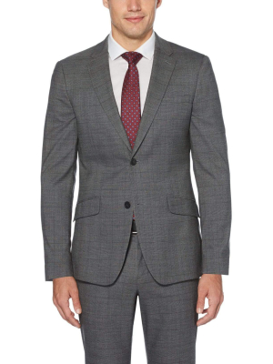 Very Slim Fit Windowpane Suit Jacket