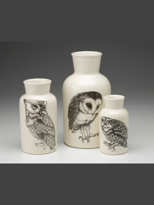 Laura Zindel Ceramic Owl Jar