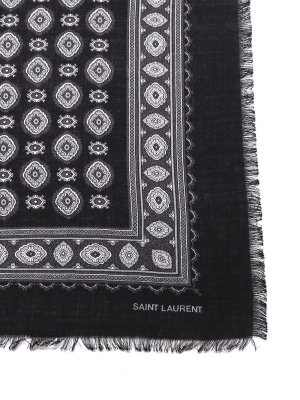 Saint Laurent Vintage Print Scarf